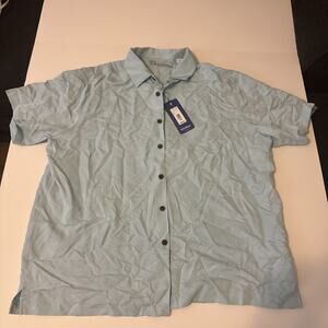 Caribbean Roundtree & Yorke Short Sleeve Hawaiian Shirt Mens 2X NWT